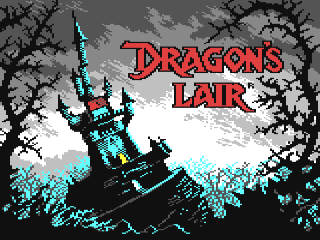 Dragon's Lair title screen for Commodore 64